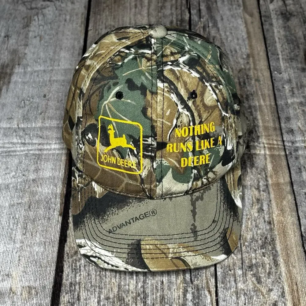 John Deere Youth Boys Camo Snapback Nothing Runs Like A Deere